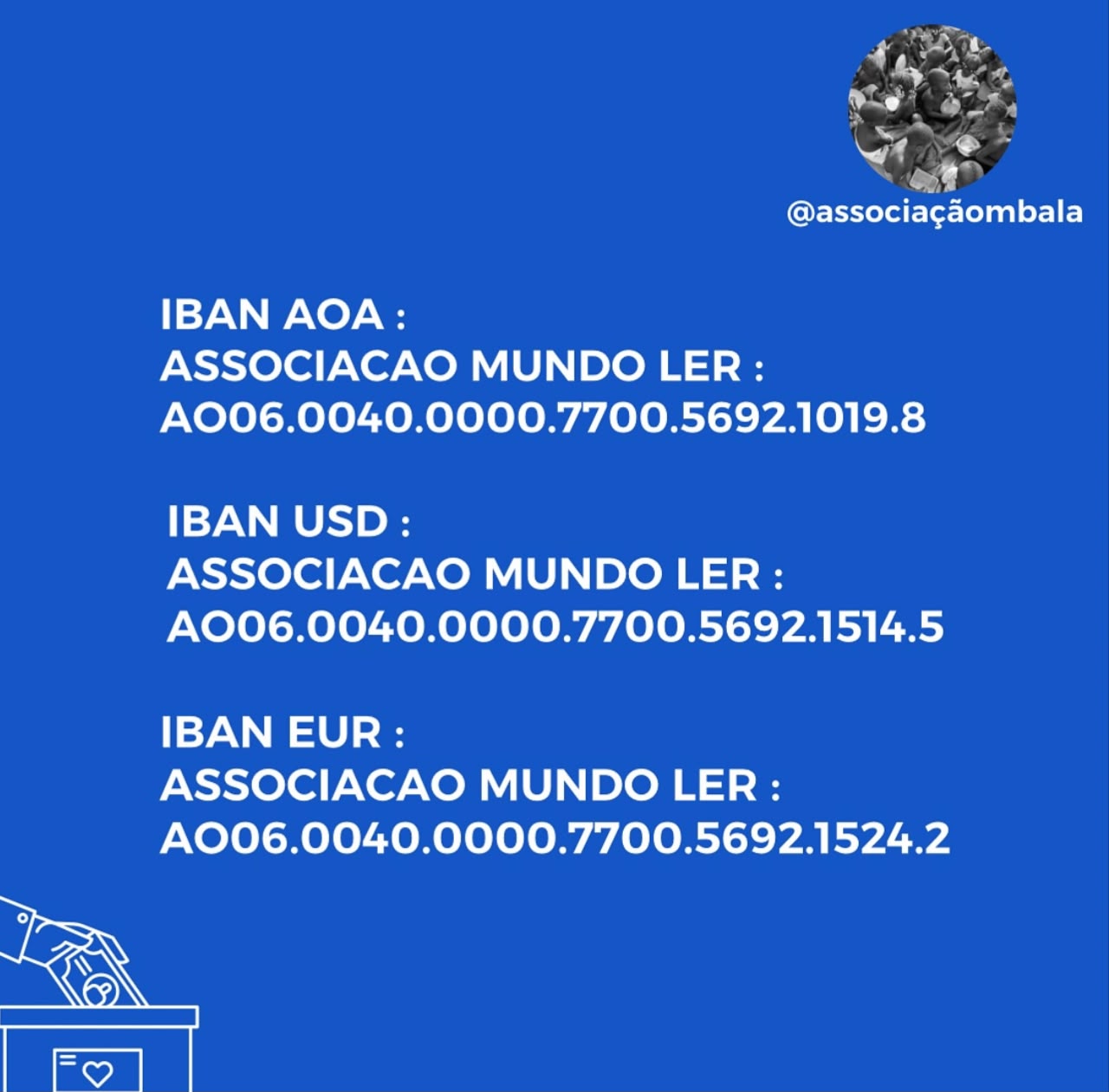 Dados bancários Ombala